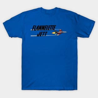 Flannelette Jett Logo (Black) T-Shirt